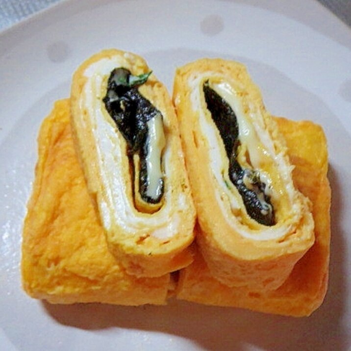 紫蘇のりチーズの卵焼き